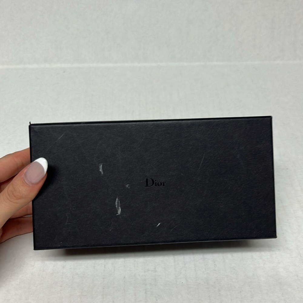 Dior black small rectangular empty cardboard packaging dust box storage gift box
